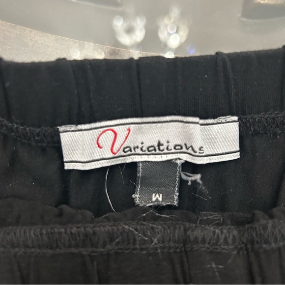 NOT FOR SALE Black Lace Trim Women's Jersey Pants - Picture 3 of 6